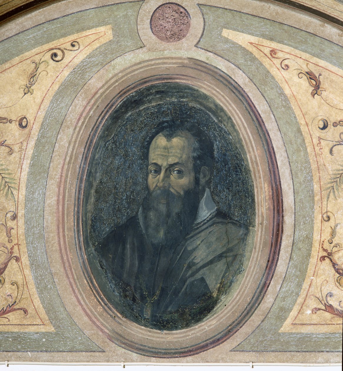 Portrait of a man, Camera della Fama by Giorgio Vasari
