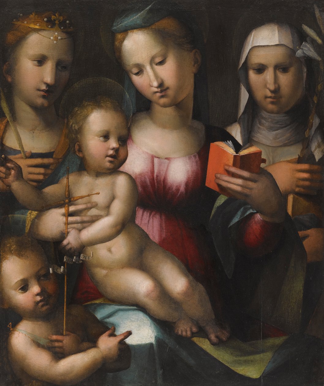 The Madonna and Child with Saints Anne, Catherine and The Infant John the Baptist by Giorgio di Giovanni