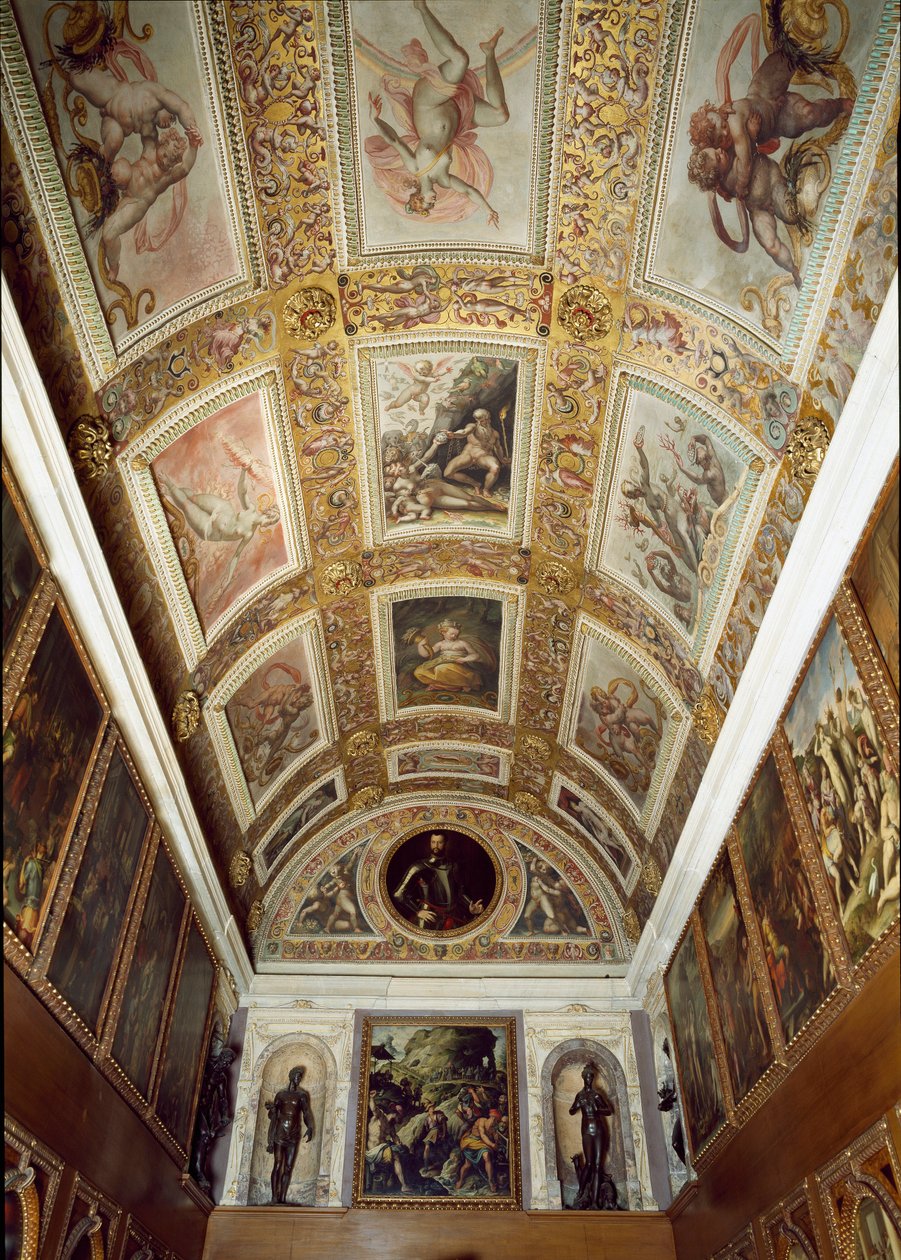 Story of Prometheus (ceiling of the Studiolo de Francesco I de Medici) by Giorgio (and workshop) Vasari