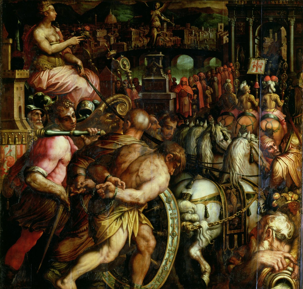 The Triumph after the War with Pisa from the Ceiling of the Salone dei Cinquecento by Giorgio (and workshop) Vasari