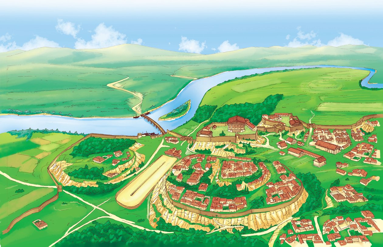Ancient Rome (Archaic): View of the City of Rome in the 6th Century BC