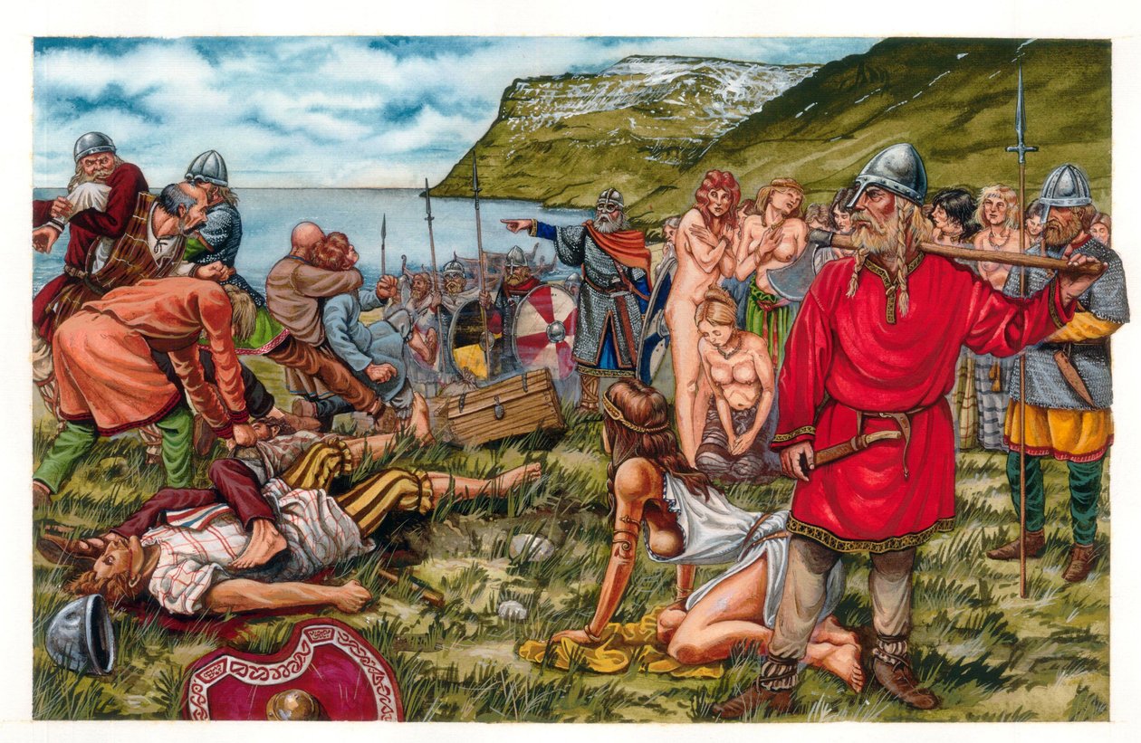 The Vikings Conquered Iceland: Norwegian Erik the Red Settled in Iceland Around 970 by Giorgio Albertini