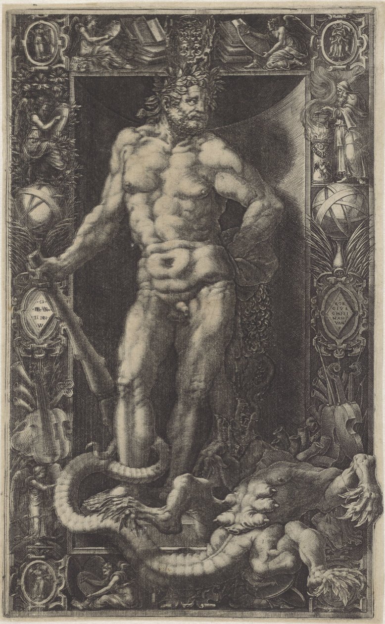Hercules as Victor over the Hydra of Lerna by Giorgio Ghisi