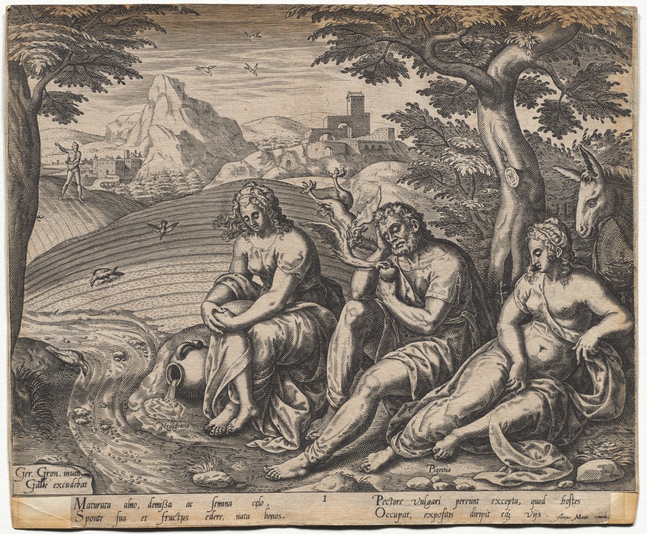 The Parable of the Sower and the Seed: The Seed Falling by the Way Side (after Gerard Van Groeningen, active Antwerp 1563-1573) by Giorgio Ghisi