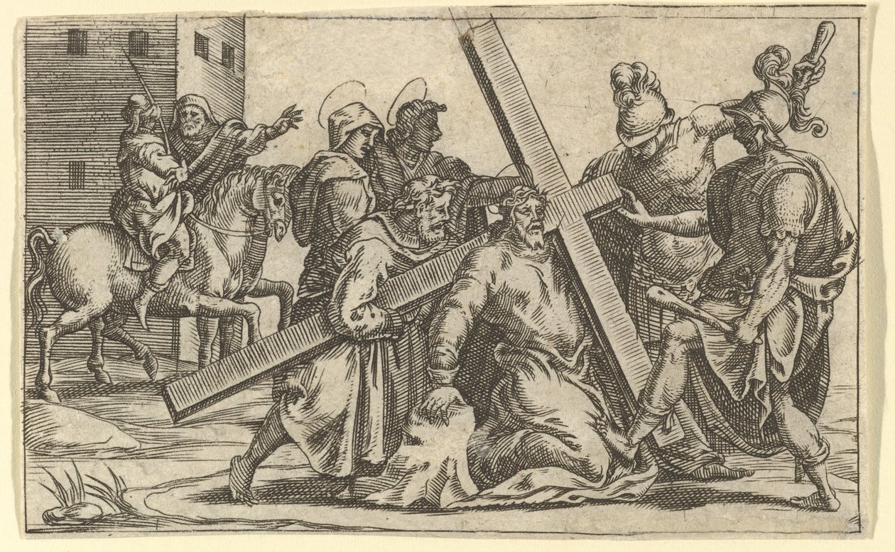 The Virgin of Sorrows: Christ Bearing the Cross by Giorgio Ghisi