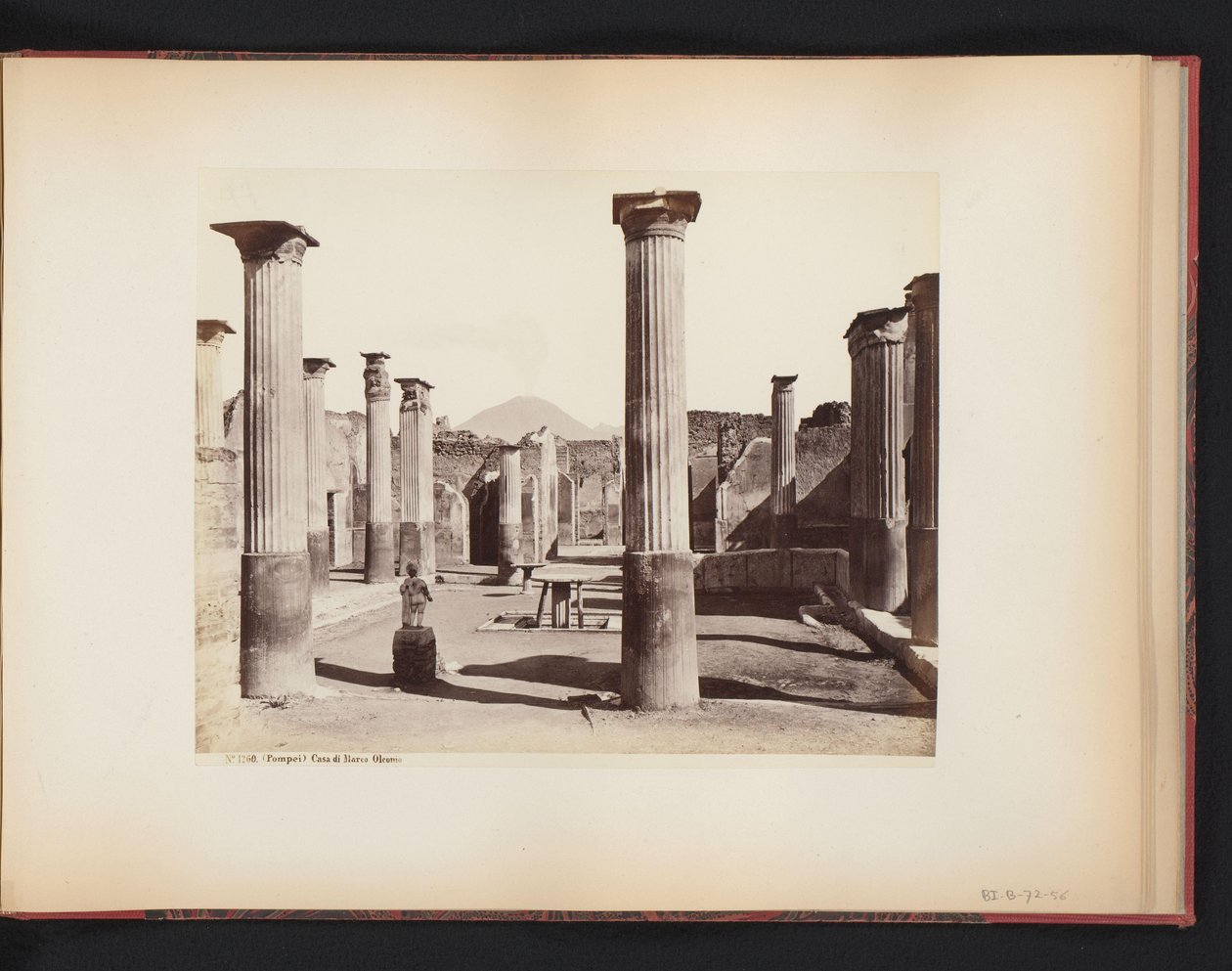 View of the Ruin of the House of Marco Olconio in Pompeii, Italy by Giorgio Sommer (attributed to)