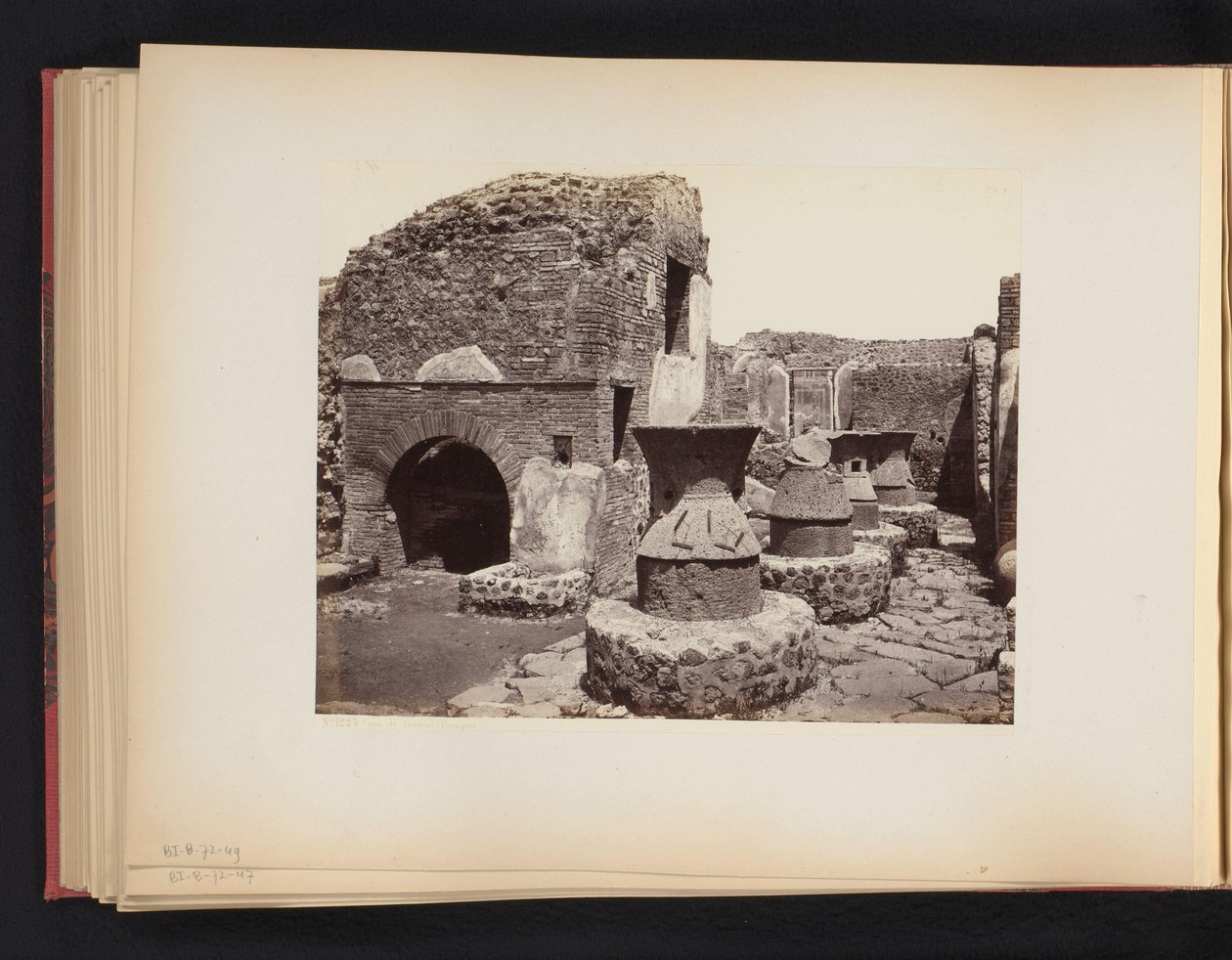 Ruins of a Bakery in Pompeii by Giorgio Sommer (attributed to)