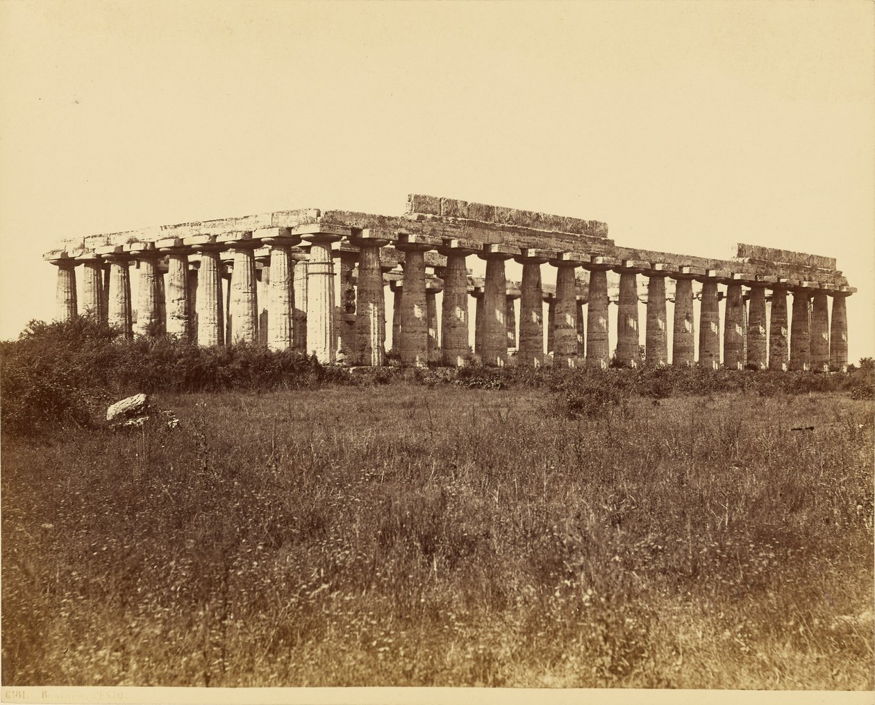 Basilica, Paestum by Giorgio Sommer