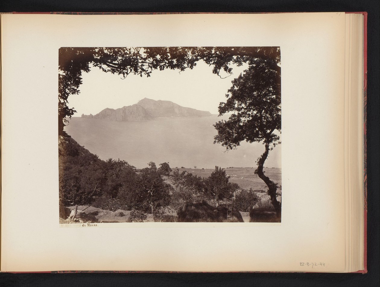 View of Capri from the mainland, Italy by Giorgio Sommer