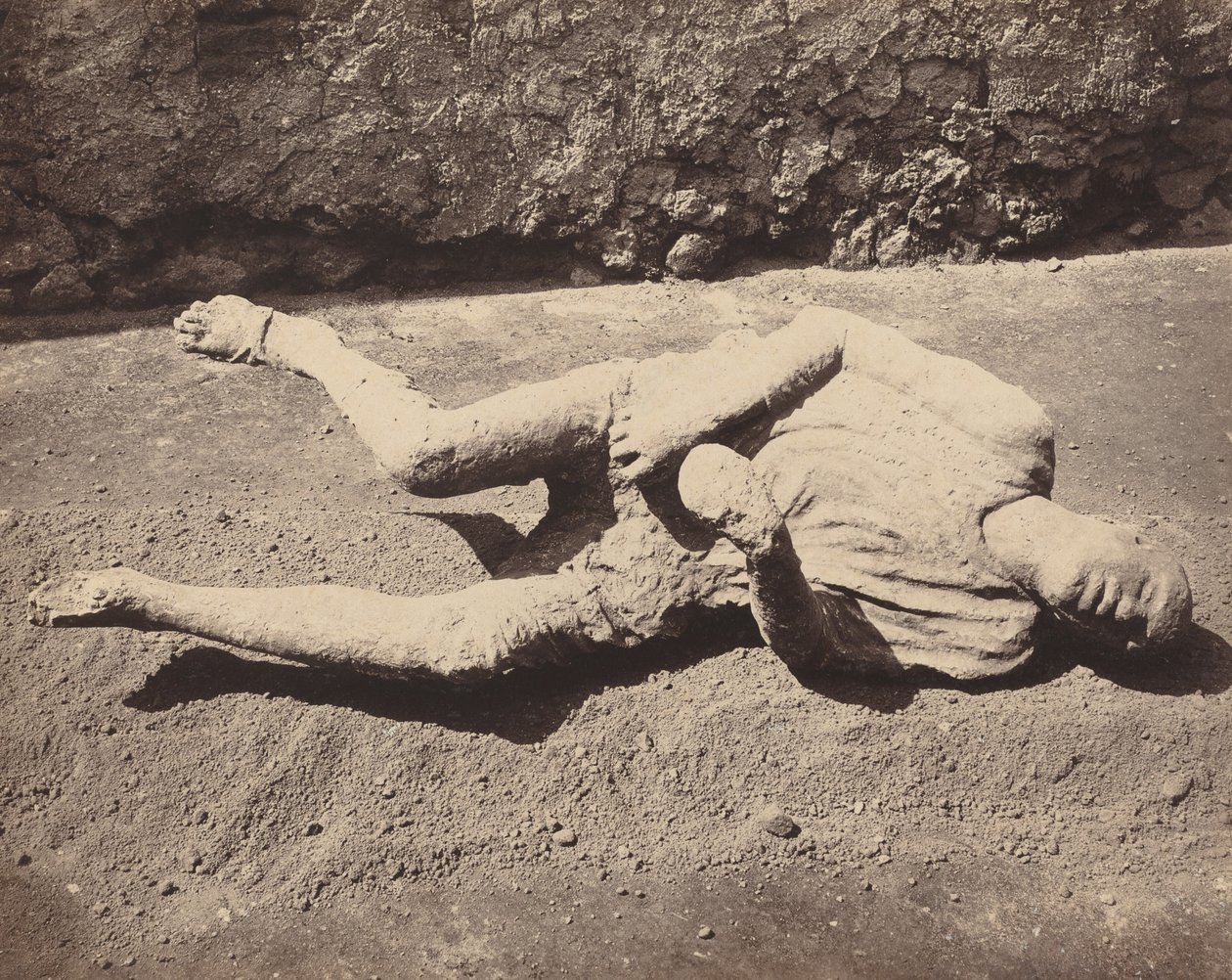 Human Cast, Pompeii by Giorgio Sommer