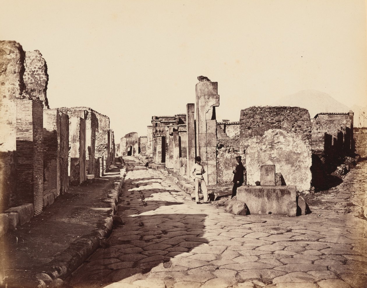 Street of Sallustio, Pompeii, c. 1870 by Giorgio Sommer