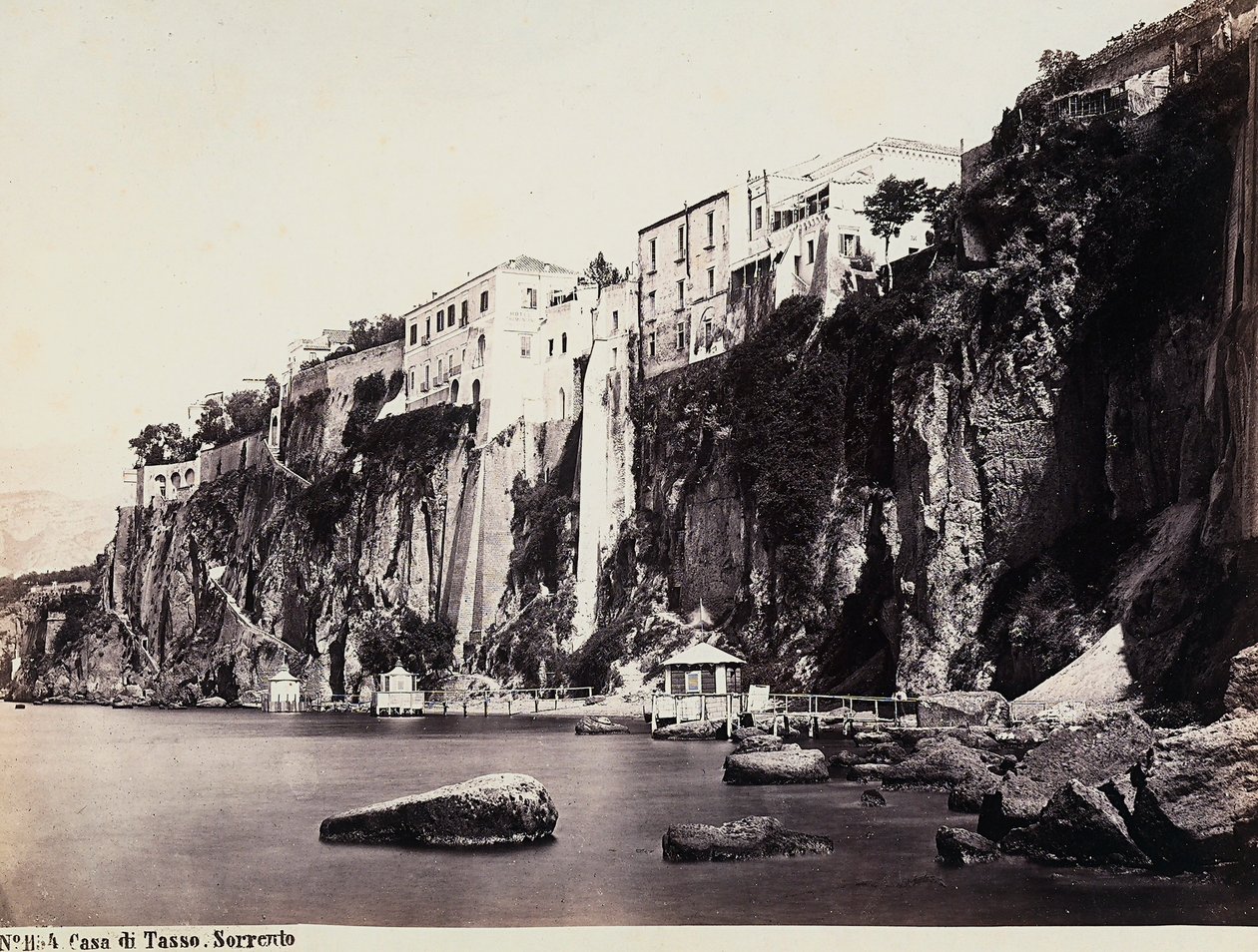 The House of Tasso Above the Sea of Sorrento by Giorgio Sommer