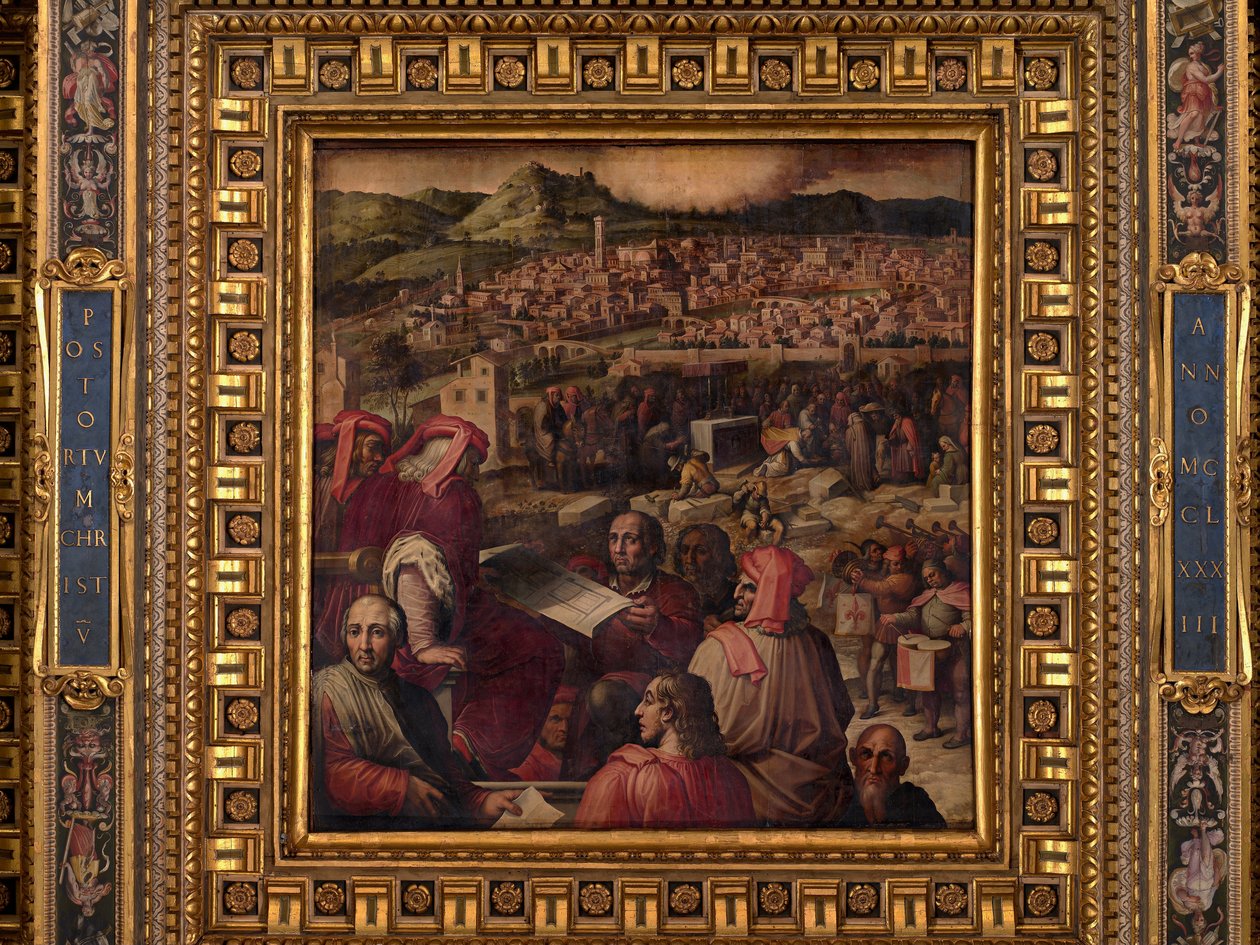 Arnolfo Shows the Plan to Enlarge Florence by Giorgio Vasari