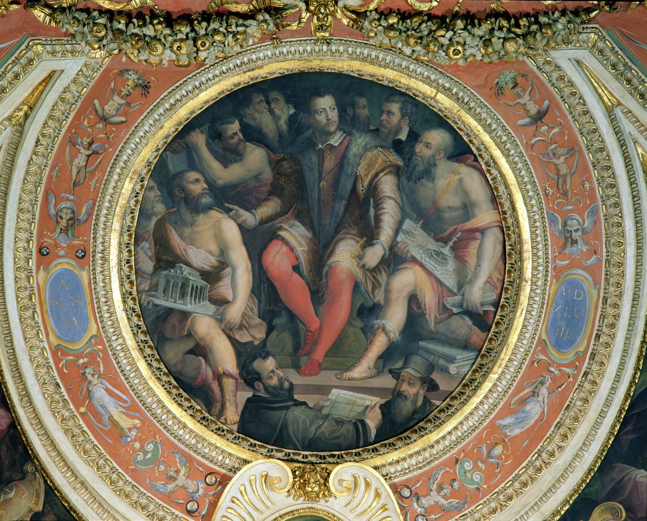 Cosimo I and His Artists, from the Sala di Cosimo I by Giorgio Vasari