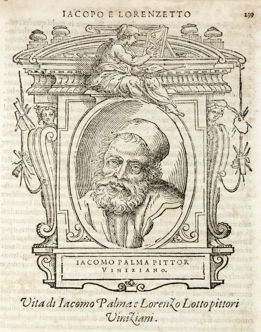 Milan, Biblioteca Braidense, Lives of the Most Excellent Painters, Sculptors, and Architects, Giorgio Vasari 1568, Jacopo Palma by Giorgio Vasari