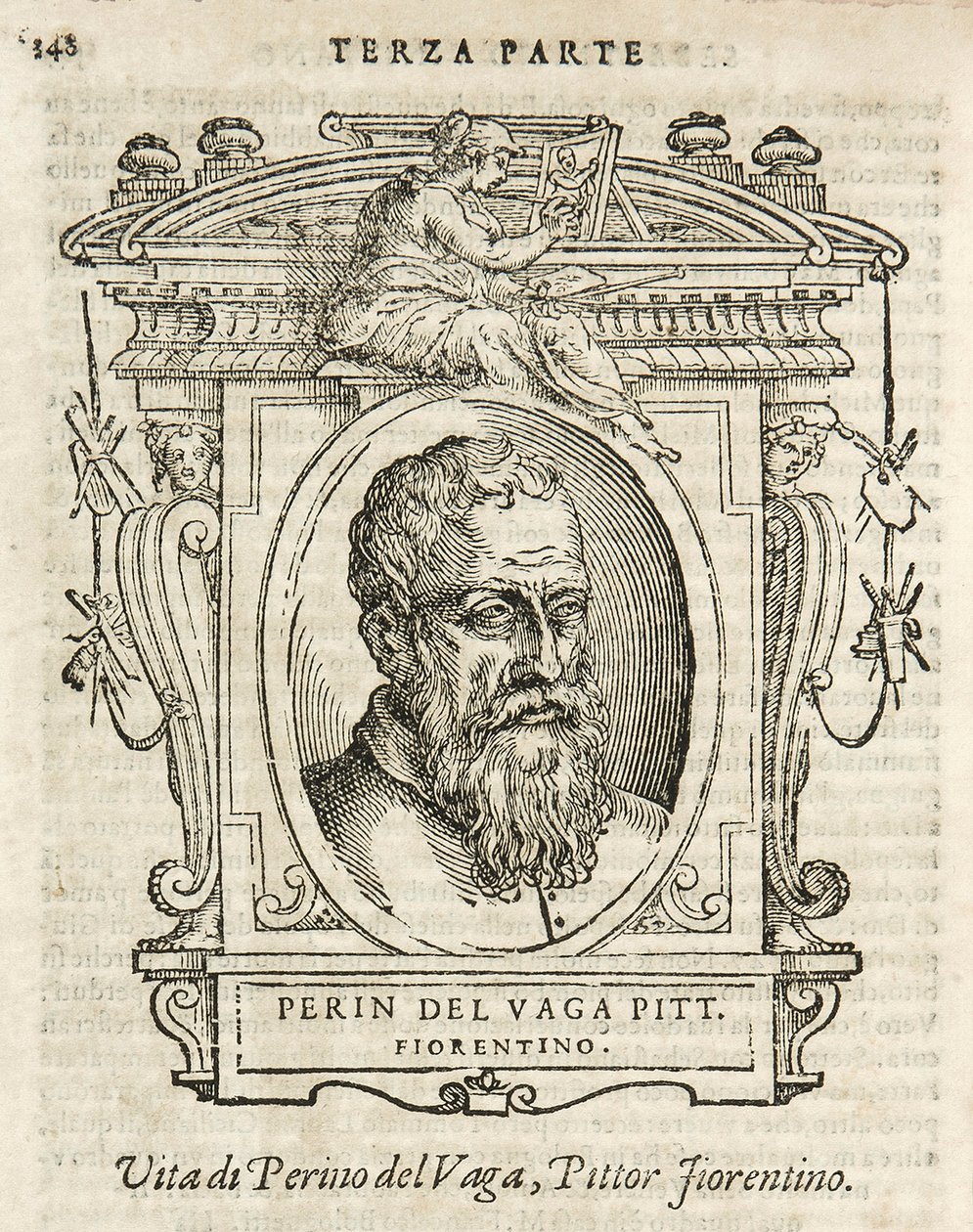 Milan, Braidense Library, Lives of the Most Excellent Painters, Sculptors, and Architects, Giorgio Vasari 1568, Perin del Vaga by Giorgio Vasari