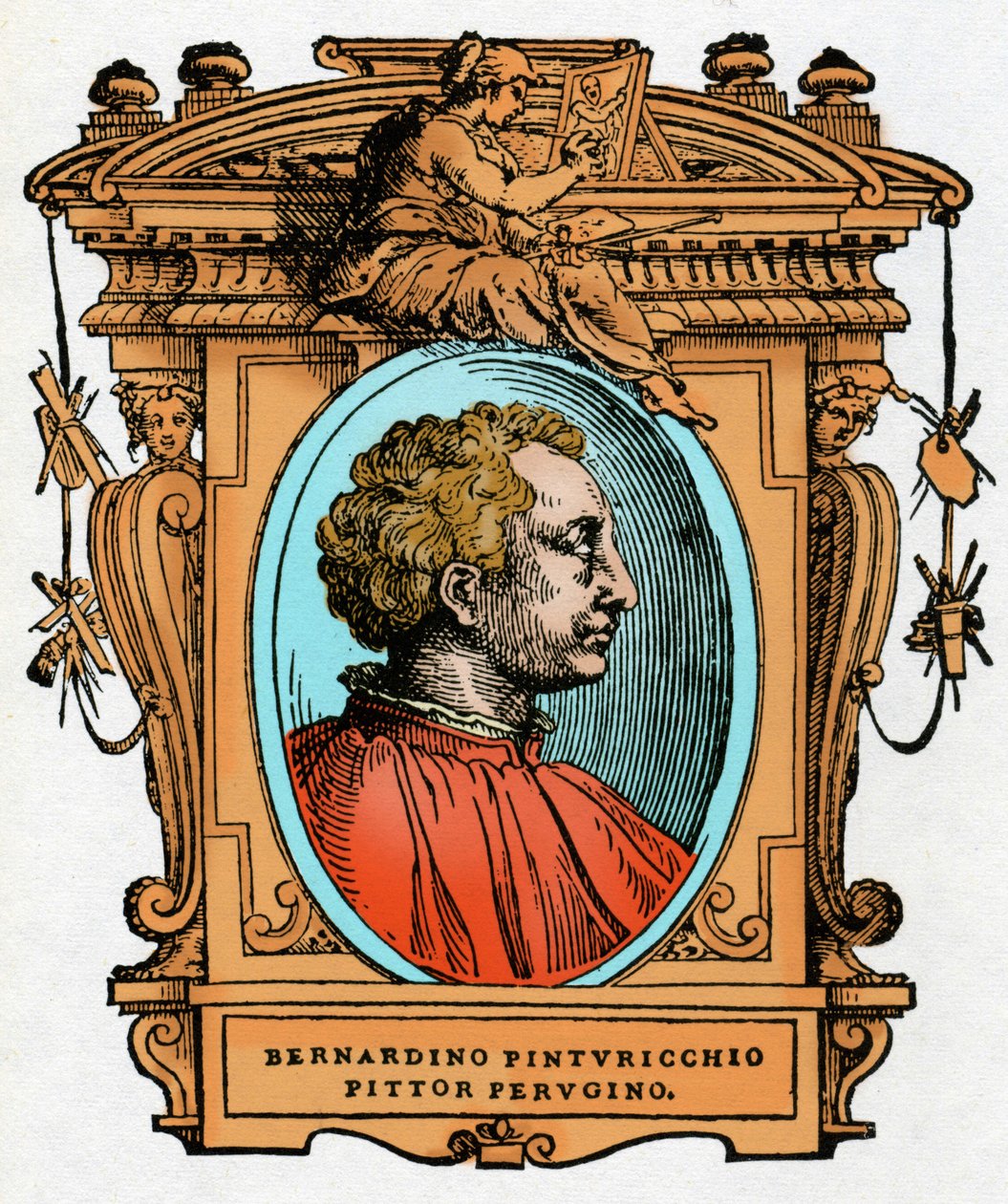 Portrait of Pinturicchio (Bernardino di Betto Bardi) by Giorgio Vasari