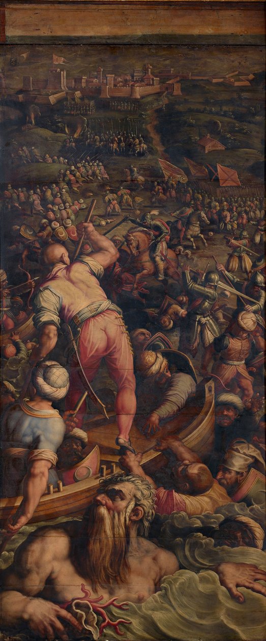 Rout of the Turks at Piombino by Giorgio Vasari