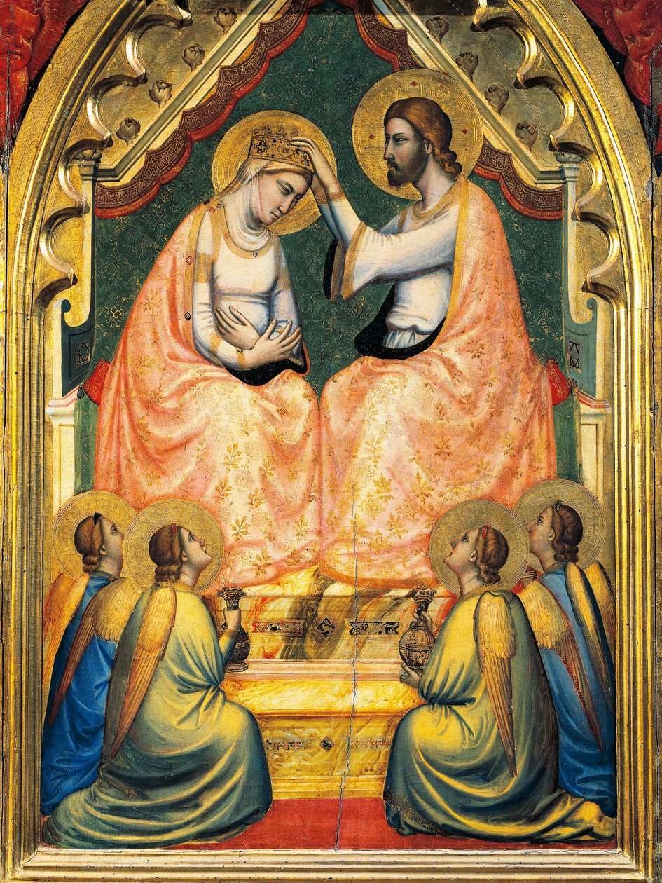 Coronation of Virgin (detail) by Giotto (c.1266 1337)