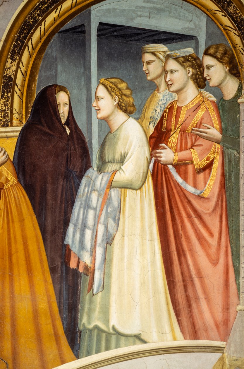 The Meeting at the Golden Gate, c.1305 (detail) by Giotto (c.1266 1337)