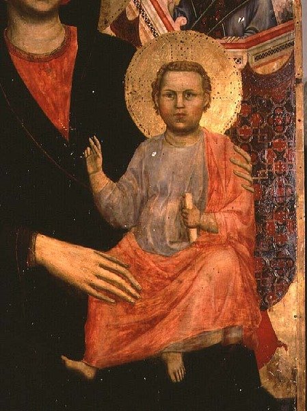 Christ Child from the Madonna and Child Enthroned by Giotto di Bondone
