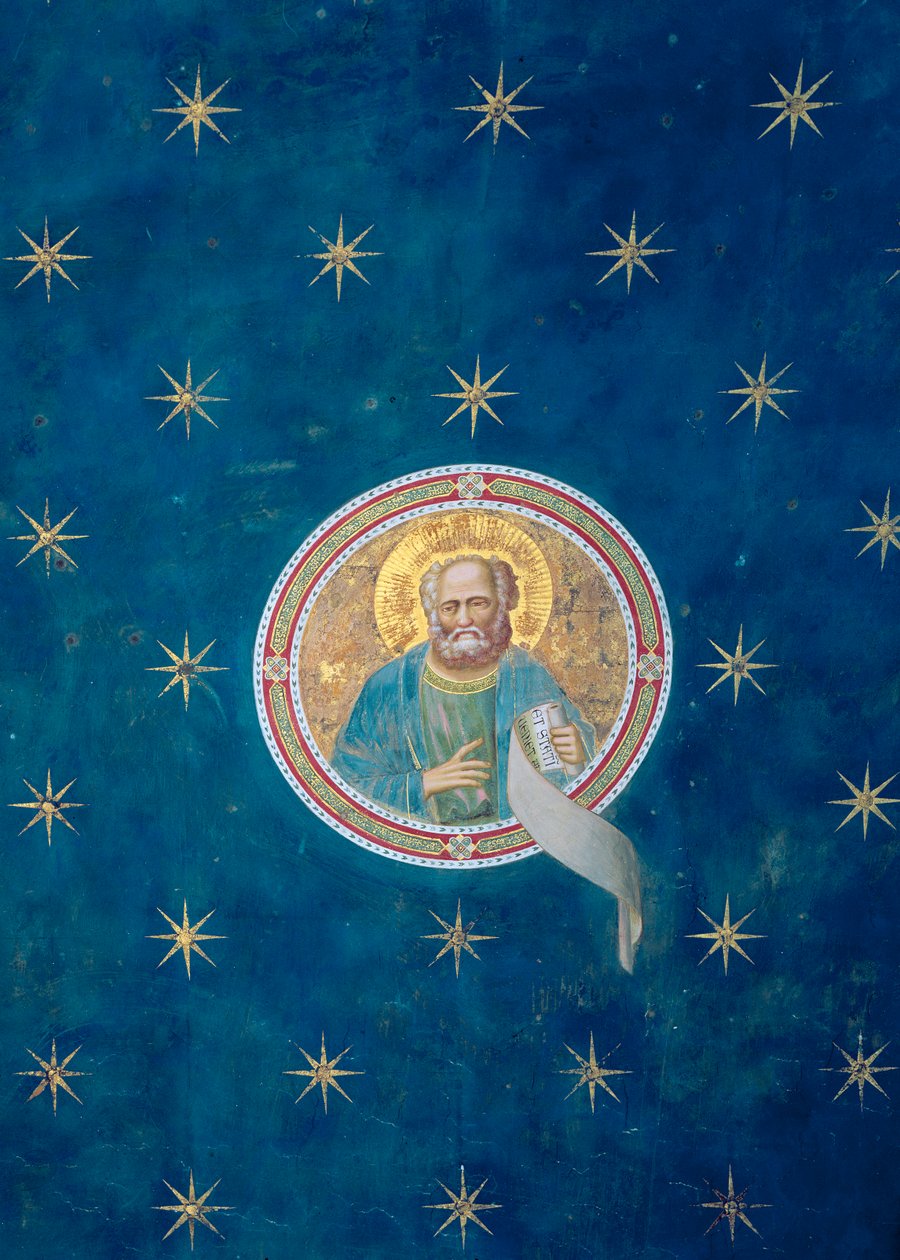 The Prophet Malachi, from the Ceiling Vault, c.1305 by Giotto di Bondone