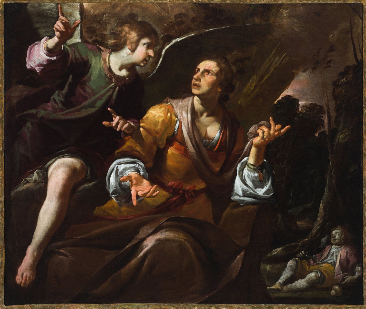 Hagar and the Angel, c.1640 by Giovacchino Assereto
