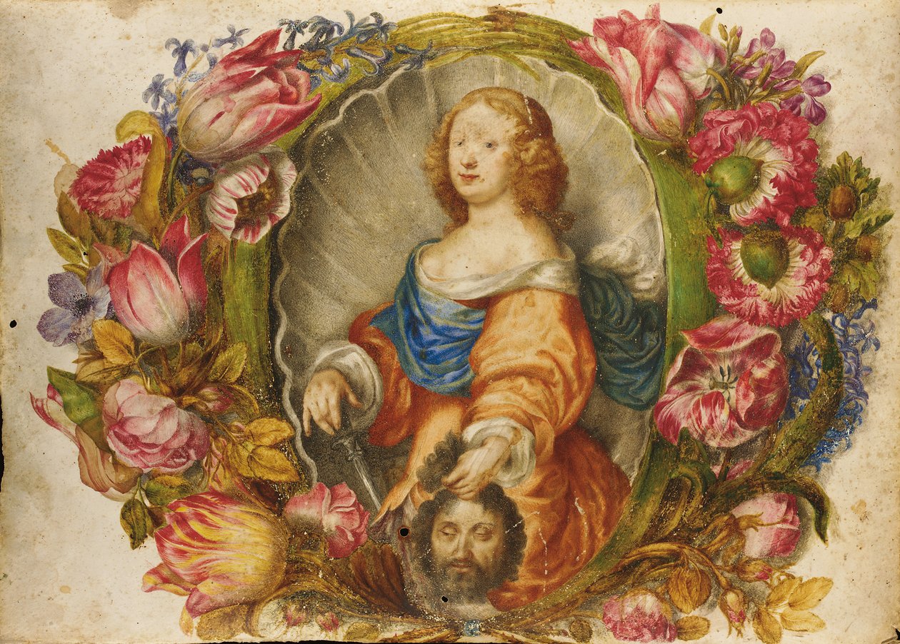 Portrait of the Grand Duchess Vittoria della Rovere as Judith by Giovanna Garzoni
