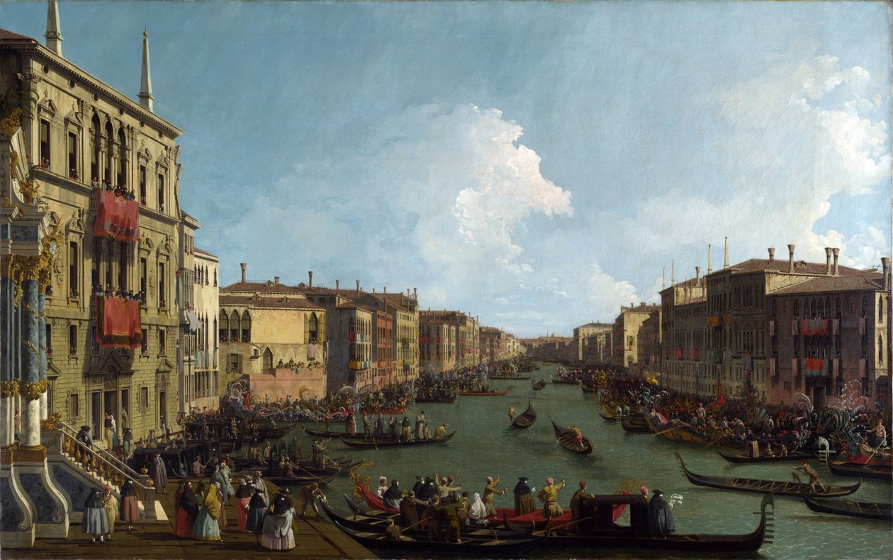 A Regatta on the Grand Canal, c.1735 by Giovanni Antonio Canal