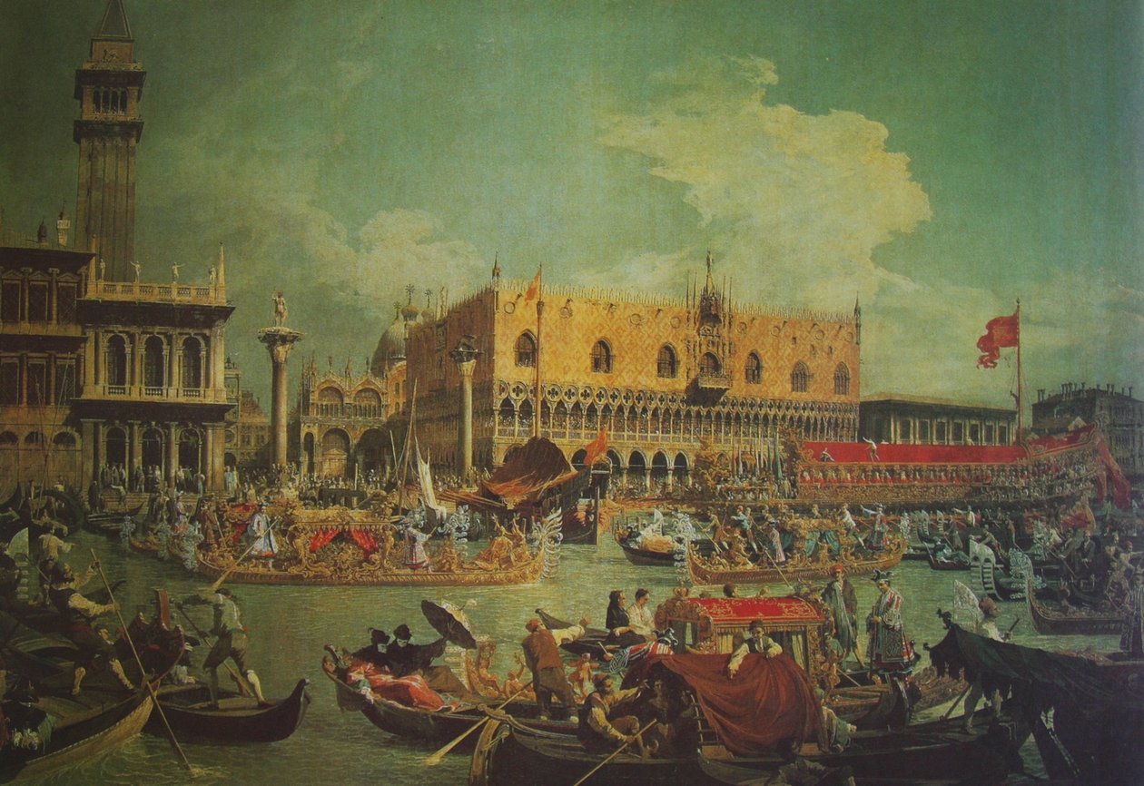 Departure of the Bucentaur for the Marriage of the Sea by Giovanni Antonio Canal