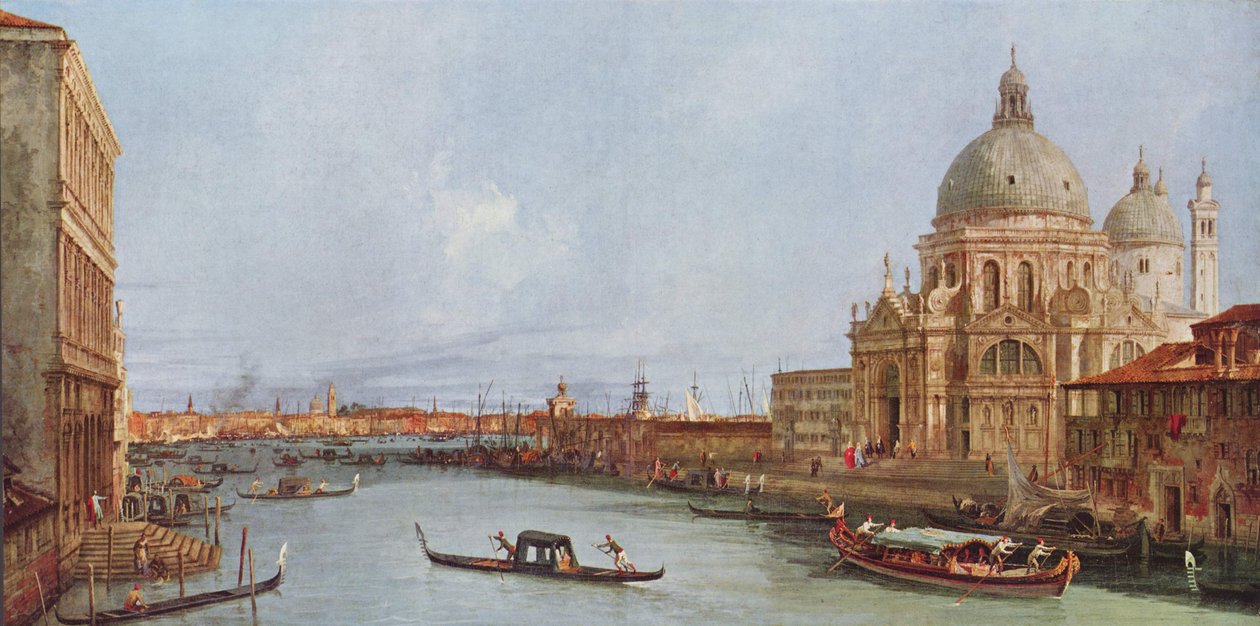 Santa Maria della Salute in Venice from the Grand Canal by Giovanni Antonio Canal