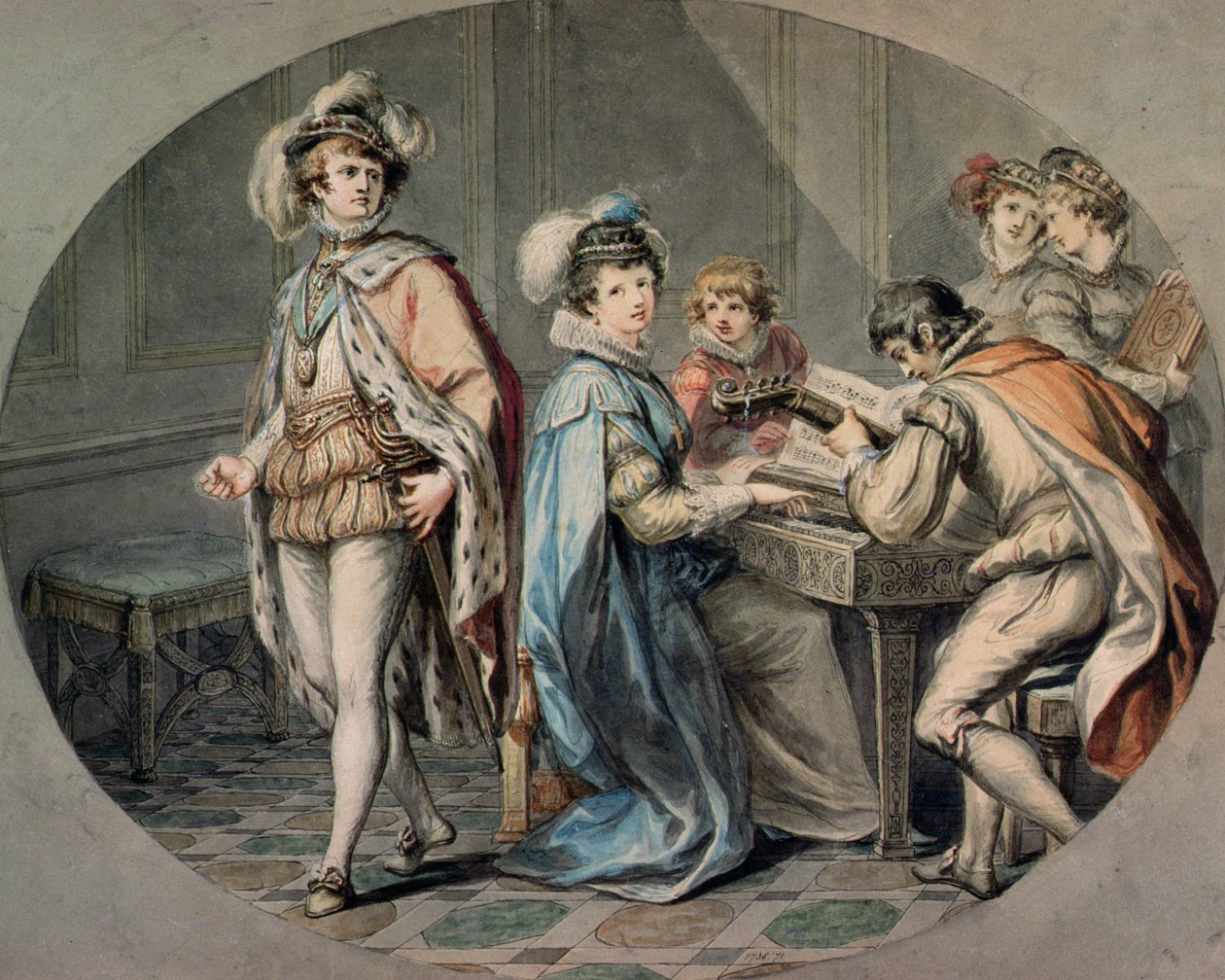 The Jealousy of Darnley by Giovanni Battista Cipriani