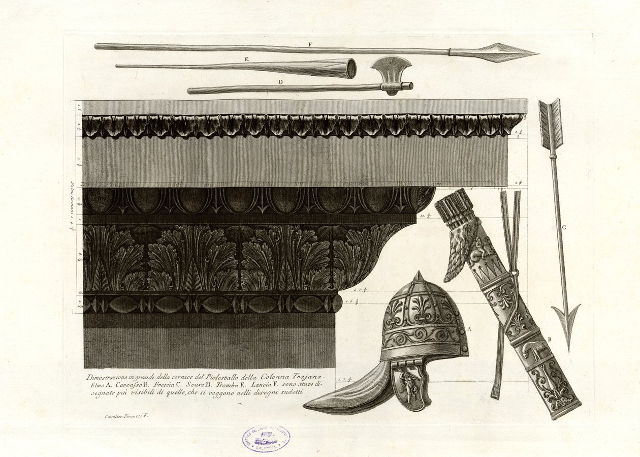 Large Demonstration of the Frame of the Pedestal of Trajan