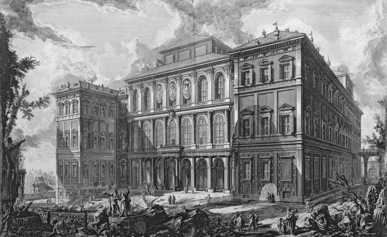 Palazzo Barberini on the Quirinale, Rome by Giovanni Battista Piranesi