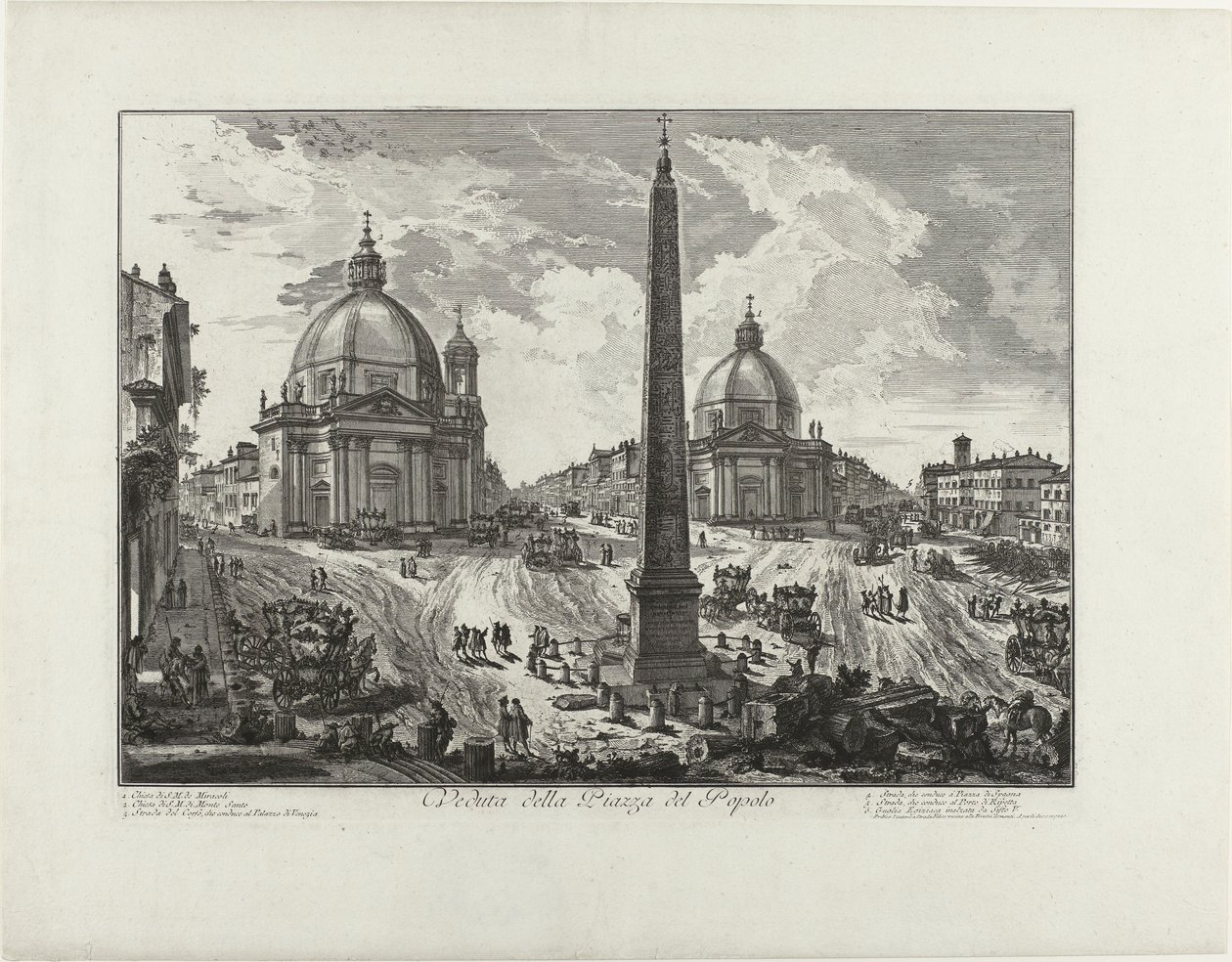 View of Piazza del Popolo by Giovanni Battista Piranesi