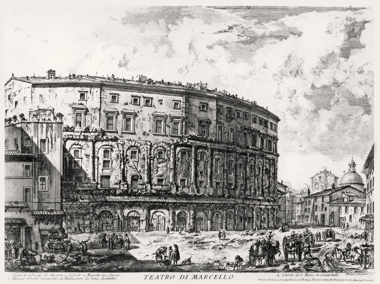 View of the Theatre of Marcellus, from the 
