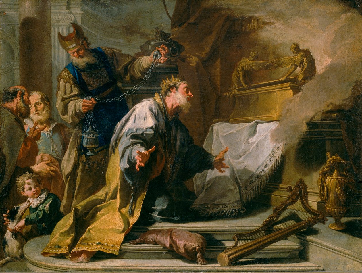 David Before the Ark of the Covenant by Giovanni Battista Pittoni