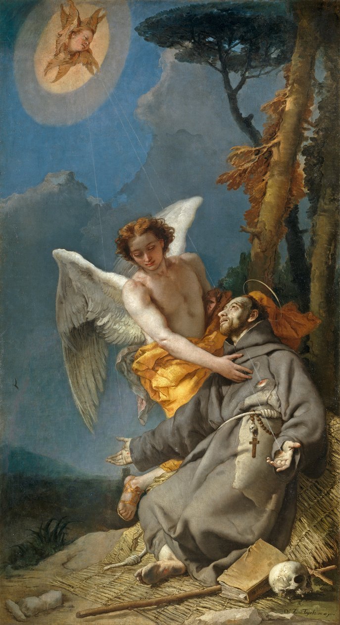 Stigmatization of St Francis of Assisi by Giovanni Battista Tiepolo