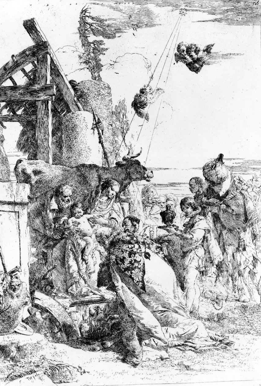 The Adoration of the Magi, c.1753 by Giovanni Battista Tiepolo