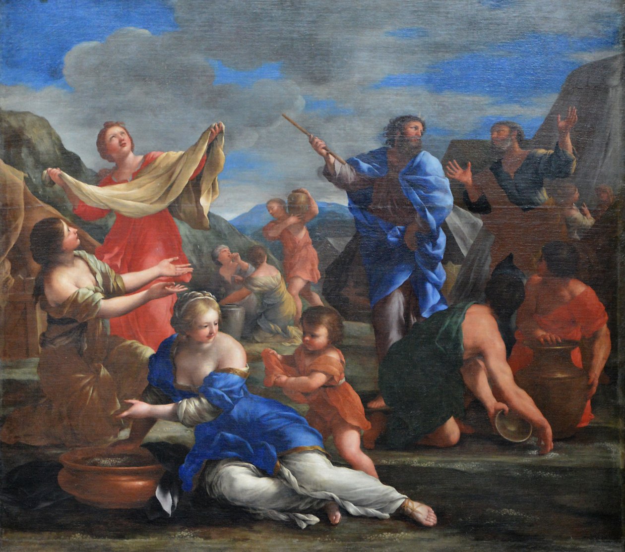 The Israelites Gathering Manna in the Desert by Giovanni Francesco Romanelli