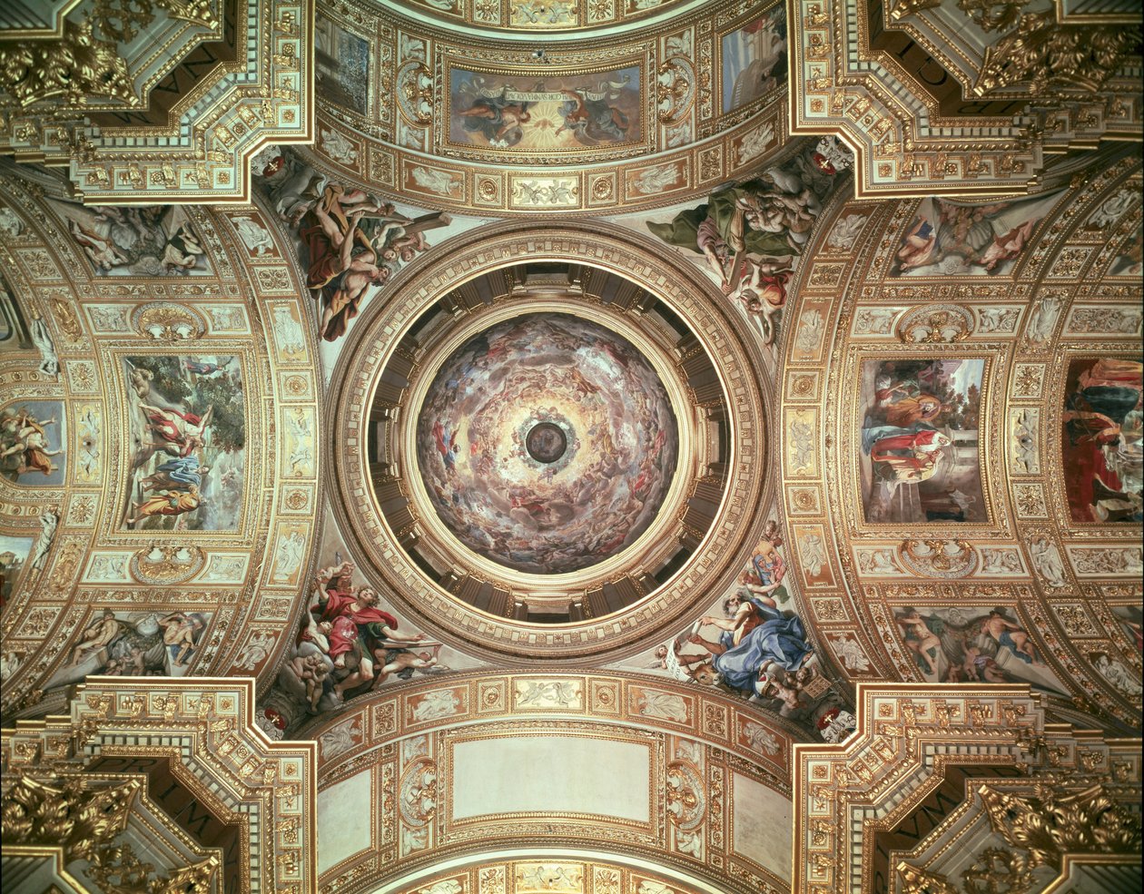 The Vision of Paradise, frescoes on the ceiling and cupola of Sant