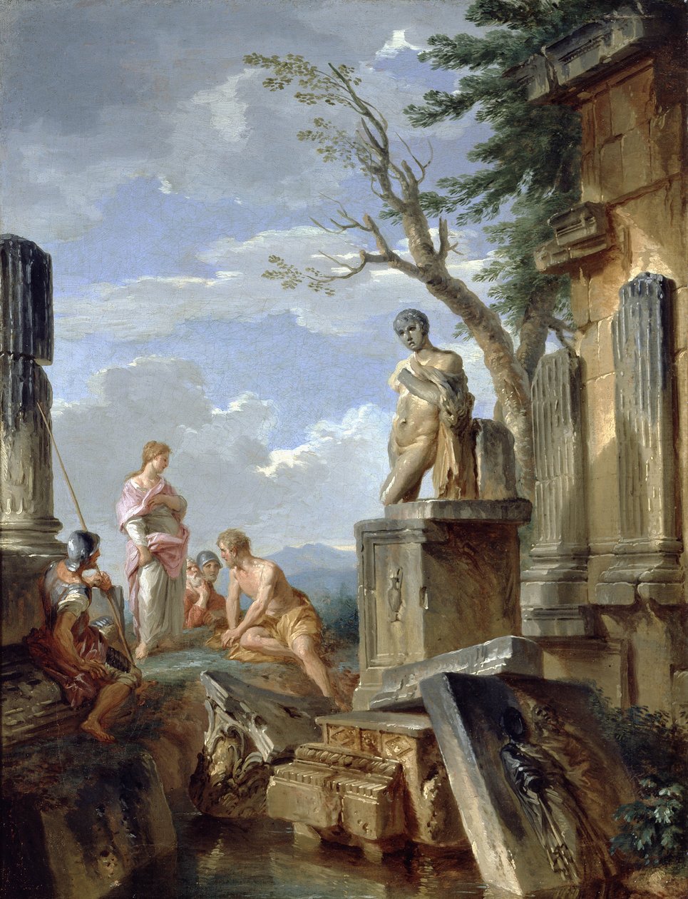 Ruins with a Sibyl and other Figures by Giovanni Paolo Pannini