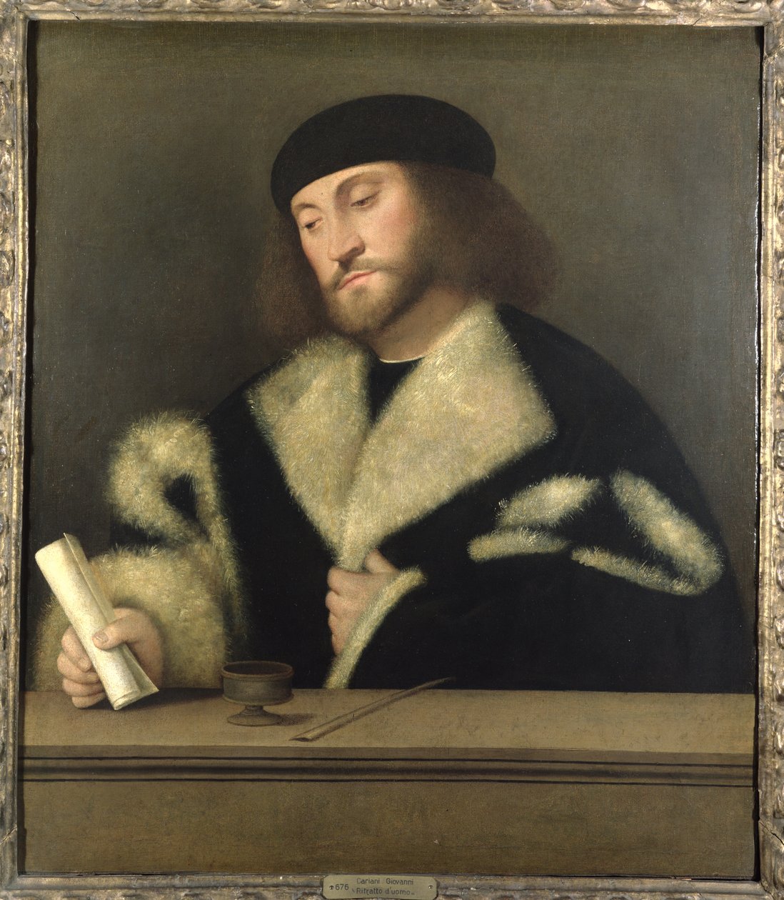 Portrait of a Man by Giovanni de Busi Cariani