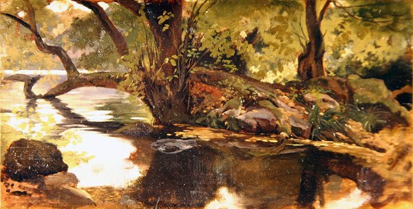 Lake Nemi by Giovanni Costa
