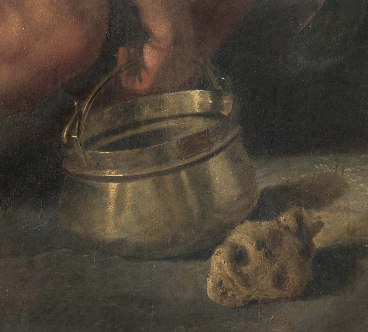 Crucifixion (detail) by Giovanni (fl.1537 d.c.1570) Fratino