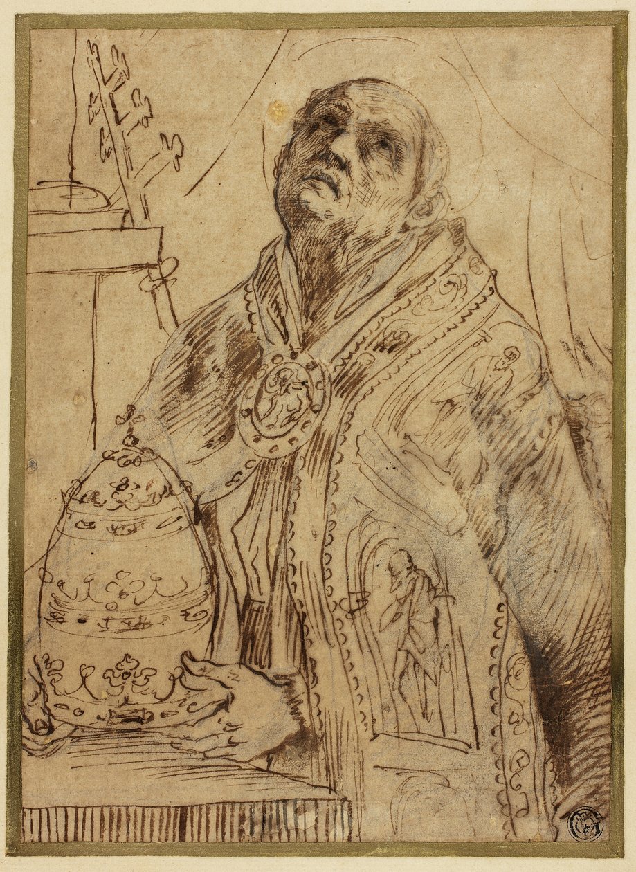 Papal Saint by Giovanni Antonio Burrini