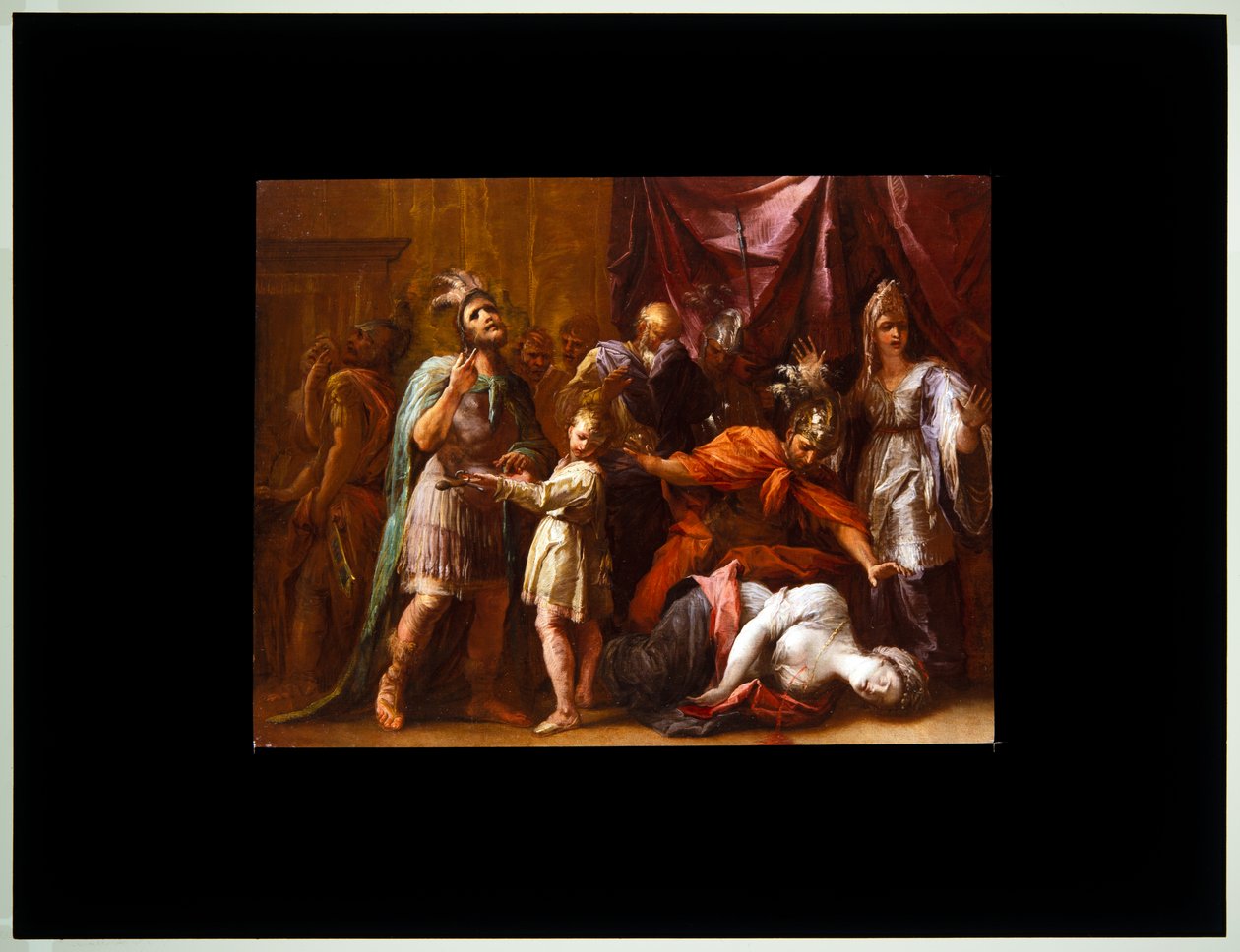 Death of Lucretia by Giovanni Antonio Burrini or Burino