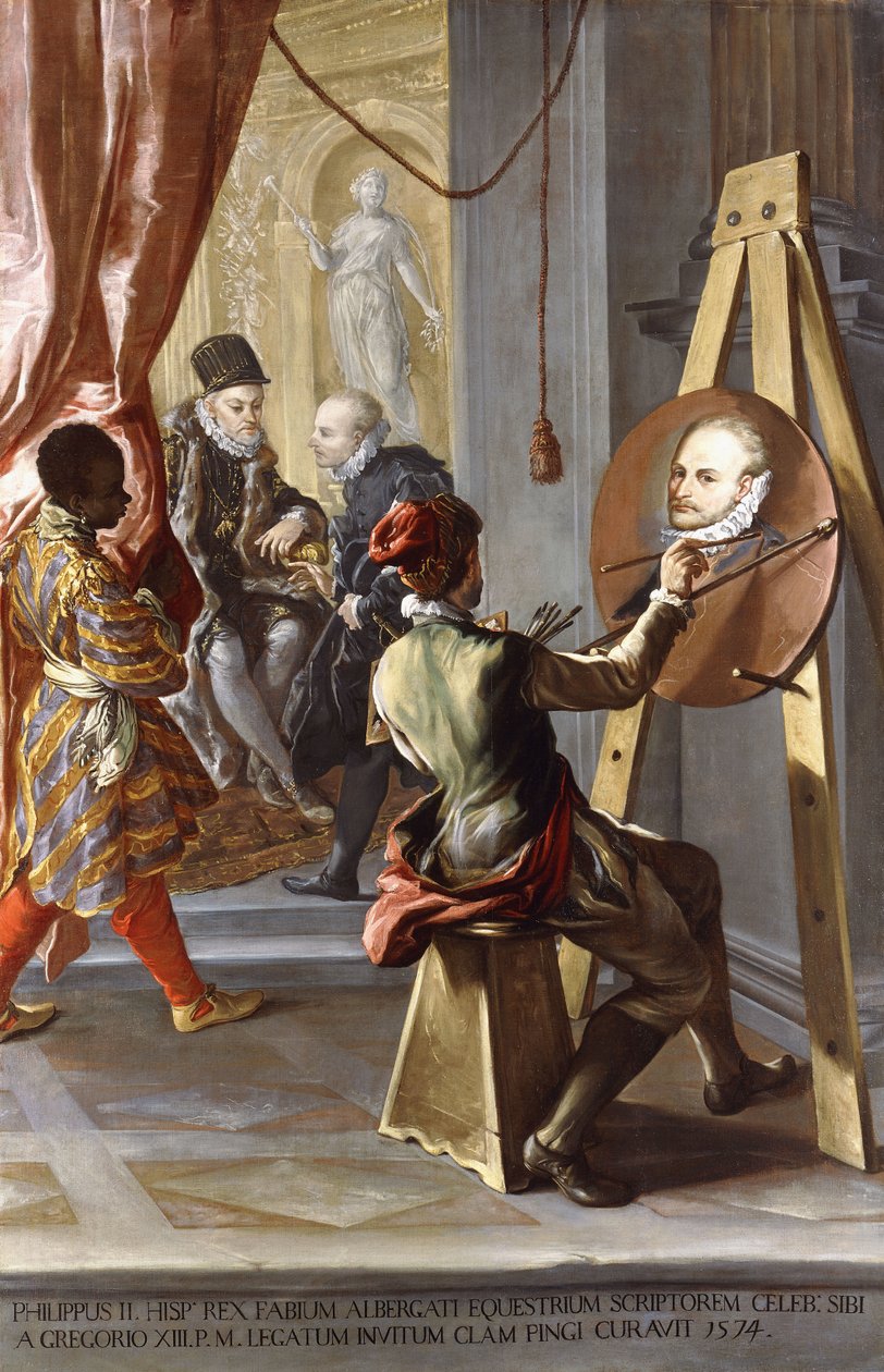 Fabio Albergati received by Philip II of Spain, while an Artist ...