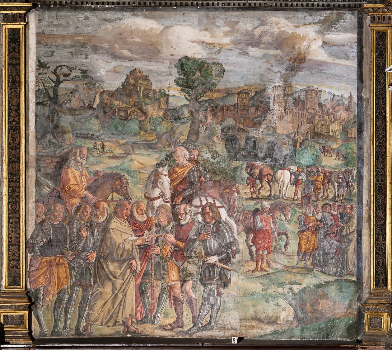 St Anthony facing the tyrant Ezzelino in Verona by Giovanni Antonio Corona