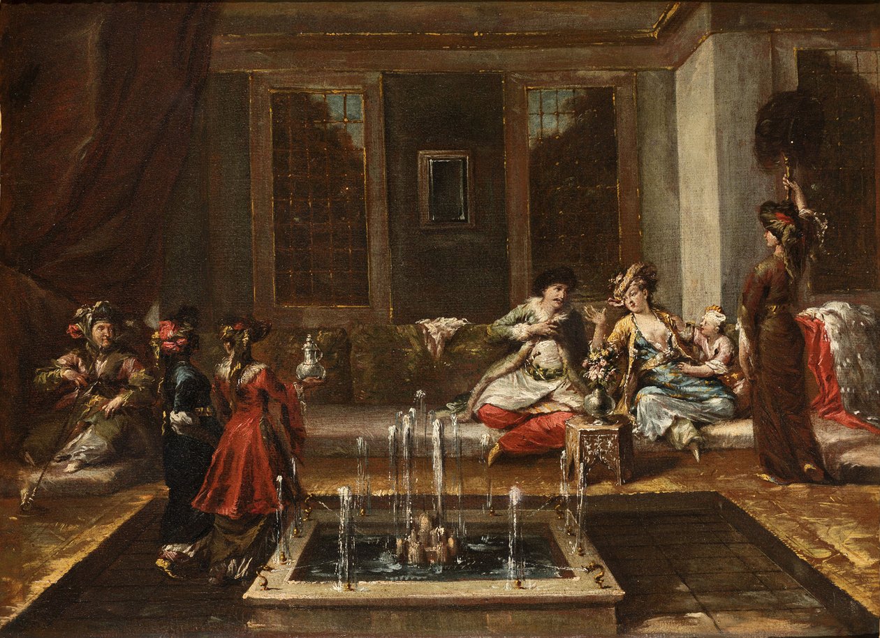 Armenian Interior or Orient Scene by Giovanni Antonio Guardi